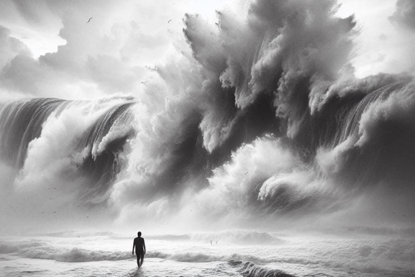 dreams about big waves crashing on you
